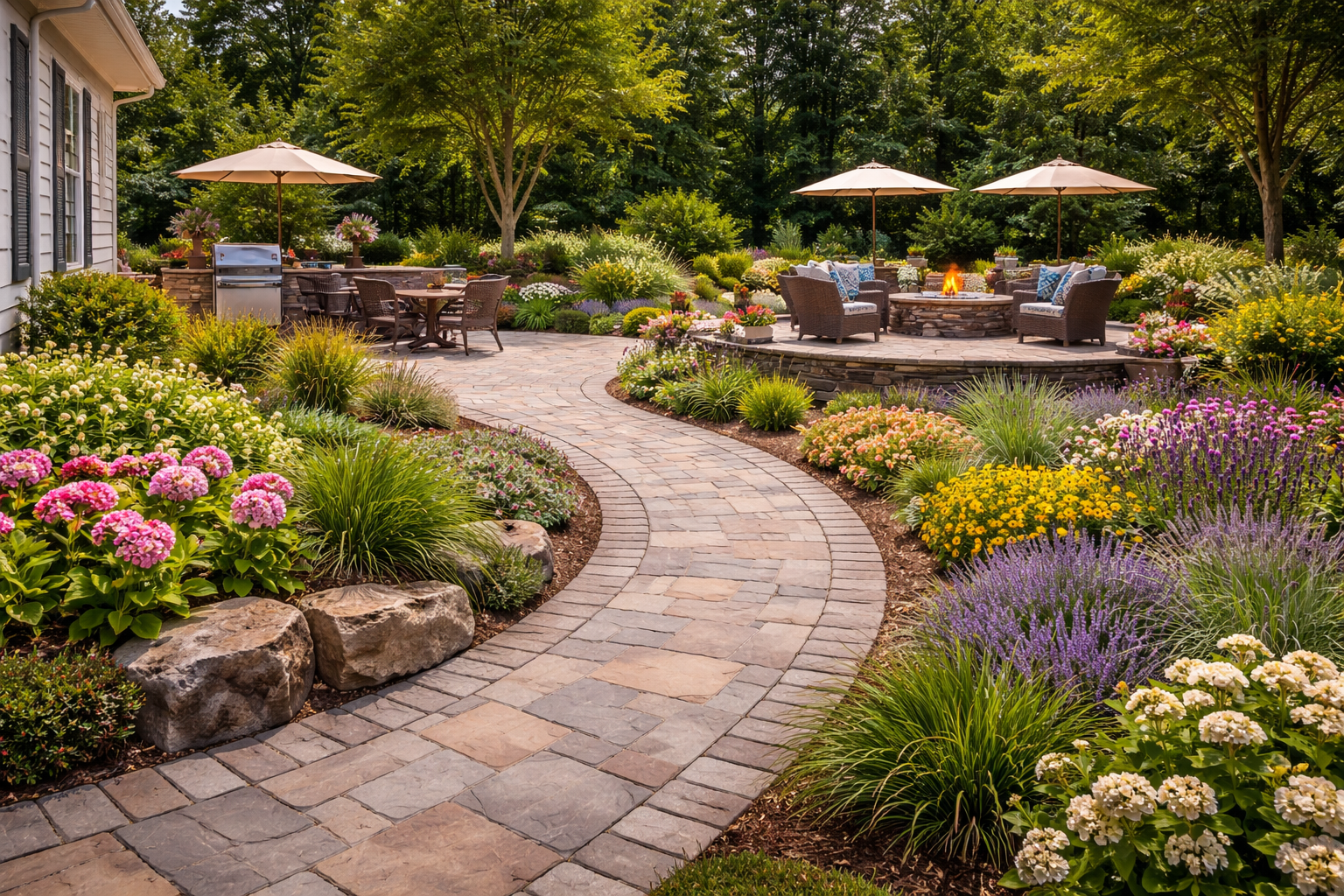 geo outdoor patio walkways